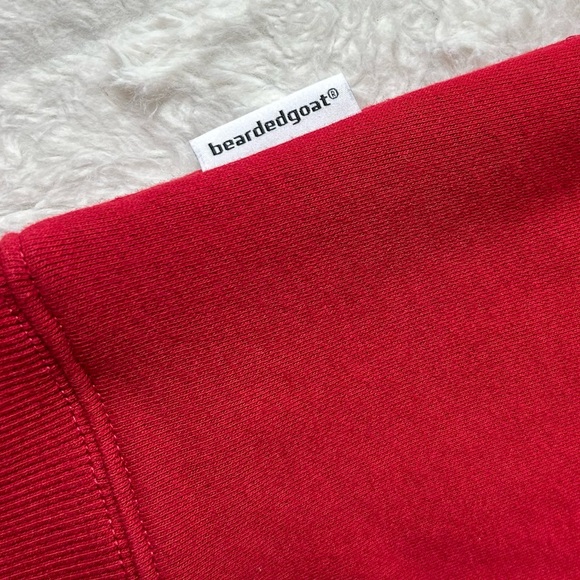 Men’s Bearded Goat Void Crew Rugged Sweatshirt Sz L Cotton Fleece Heavy Duty - Picture 7 of 10